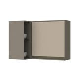 Armario Aereo Cozinha Modulado Canto Reto Connect 1 Porta Duna Cristal Henn