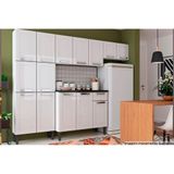 Cozinha Modulada Bertolini Multipla 4 Pecas 2 Armarios 1 Balcao 1 Paneleiro C4p74 Branco