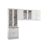 Cozinha Modulada Henn Americana 3 Pecas 2 Armarios 1 Paneleiro Cpt10 Branco