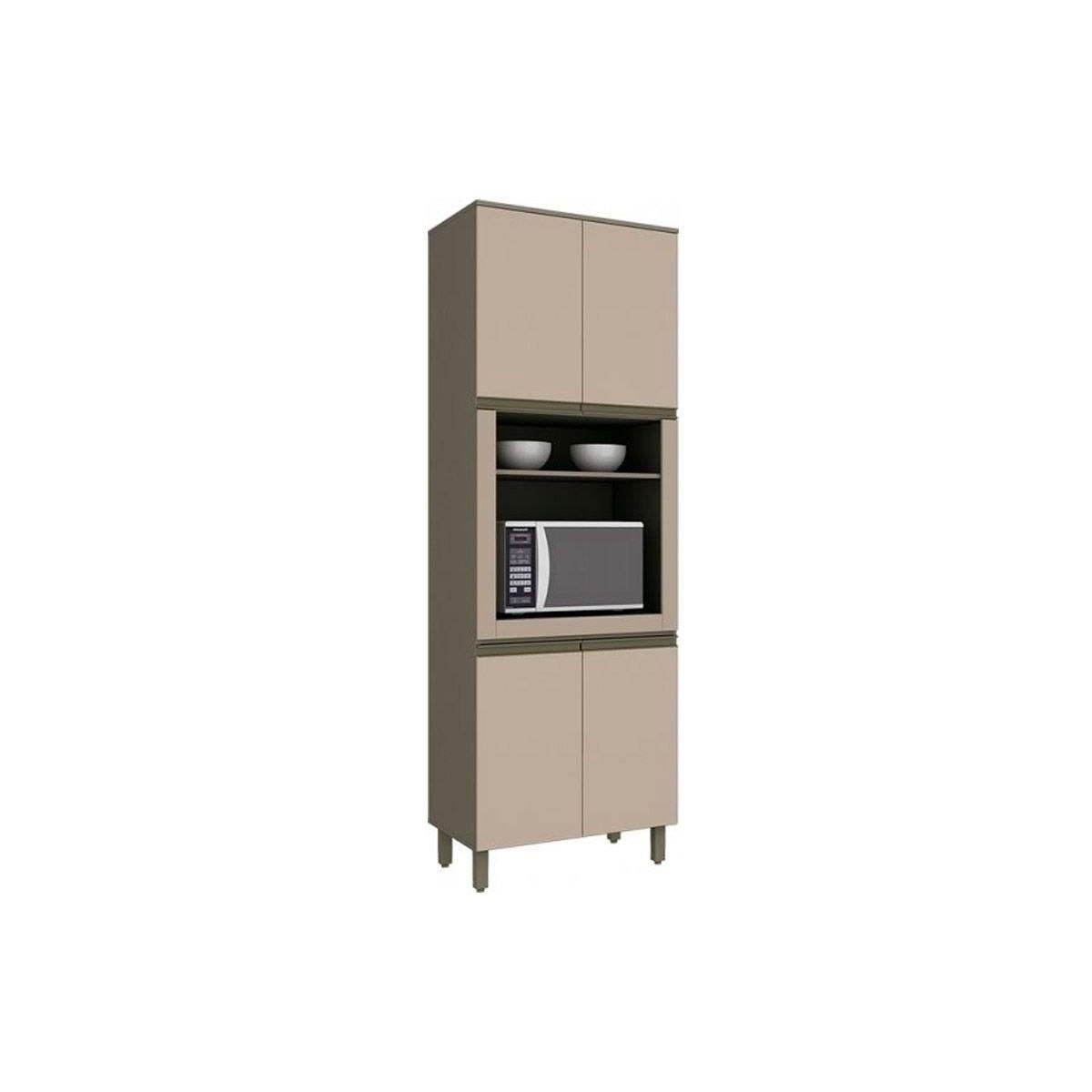 Paneleiro De Cozinha Modulado Connect C 4 Portas 1 Forno Duna Cristal Henn