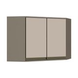 Armario Aereo Cozinha Modulado Canto Obliquo Connect 2 Portas Duna Cristal Henn
