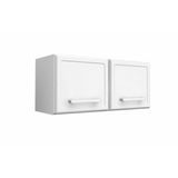Armario Aereo Cozinha Modulado Gourmet C 2 Portas Branco Bertolini