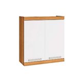 Armario Aereo Cozinha Modulado Burguesa Premium C 2 Portas Freijo Branco Nesher