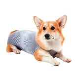 Roupa Pós Castração Pet Med Ultralight Color Cinza Geo Para Cães - Tam. 06