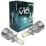 Kit Ultra Led V10 Super Branco 6500k 30w 20.000 Lumens H4