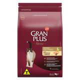 Ração Granplus Menu Frango E Arroz Para Gatos Castrados Sênior - 3 Kg