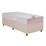 Cama Box Solteiro Colchao Molas Castor Pocket Vitagel Max Anatomic Vacuo Base Crc Linhao Palha 88x188