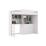 Beliche Multifuncional Office New Cama Bancada Bau Nicho Prateleiras Branco Santos Andira