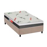Cama Box Solteiro Colchao Espuma Plumatex D28 Ep Anatomico Falcon Ultra Firme Base Crc Suede Clean 88x188