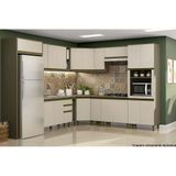 Cozinha Modulada Henn Connect 19 Pecas 5 Armarios 5 Balcoes 1 Paneleiro 8 Complementos Duna Cristal