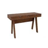 Mesa De Computador Solteiro Me4128 C 2 Gavetas Nogal Tecno Mobili