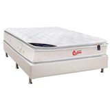 Cama Box Casal Colchao Molas Pocket Ensacadas Castor Gold Star Vitagel Slx Df Base Crc Courano Branco 138x188