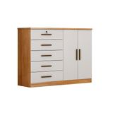 Comoda Infantil Space C 2 Portas E 5 Gavetas Freijo Fendioff Novo Horizonte