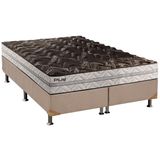 Cama Box Queen Colchao Espuma Paropas D33 Pasquale Plus Base Crc Suede Clean 158x198