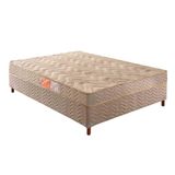 Cama Box Casal Colchao Espuma Paropas D33 Pasquale Base Crc Suede Clean 138x188