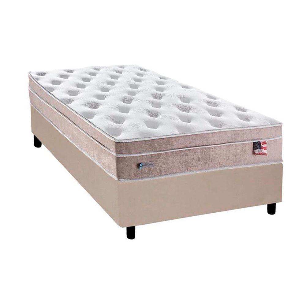 Cama Box Solteiro Colchao Molas Masterpocket Ensacadas Plumatex Miami Base Crc Courano Clean 88x188