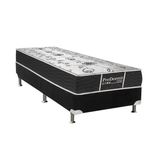 Cama Box Solteiro Colchao Molas Probel Bonnel Prodormir Sleep Base Crc Suede Black 88x188