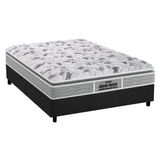 Cama Box Casal Colchao Ortopedico Probel D45 Ep Guarda Costas Proextreme Plus Base Crc Suede Gray 138x188