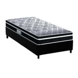 Cama Box Solteiro Colchao Espuma Probel D33 Ep Anatomico Advanced Tech1500 Plus Base Crc Suede Black 88x188