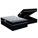 Cama Box Bau Casal Colchao Ortopedico Probel D33 Ep Prodormir Advanced Tech1500 Base Crc Suede Preto 138x188