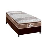 Cama Box Solteiro Colchao Ortopedico Probel D33 Ep Anatomico Guarda Costas Prointense Plus Base Crc Suede Brown 88x188