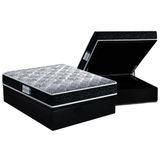 Cama Box Bau Casal Colchao Ortopedico Probel D33 Ep Firmepedic Prodormir Advanced Tech1500 Double Face Base Crc Suede Black 138x188