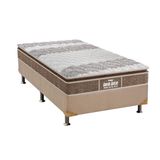 Cama Box Solteiro Colchao Ortopedico Probel D33 Ep Anatomico Guarda Costas Prointense Plus Base Crc Suede Clean 88x188