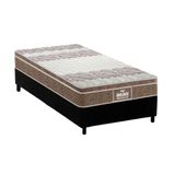 Cama Box Solteiro Colchao Espuma D33 Probel Ep Anatomico Guarda Costas Prointense Plus Base Crc Suede Black 88x188