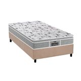 Cama Box Solteiro Colchao Espuma D45 Probel Ep Anatomico Guarda Costas Proextreme Plus Base Crc Suede Clean 88x188
