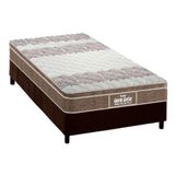Cama Box Solteiro Colchao Espuma D33 Probel Ep Anatomico Guarda Costas Prointense Plus Base Crc Suede Brown 88x188