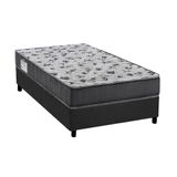 Cama Box Solteiro Colchao Espuma Ortobom D33 Ep Anatomico Iso 100 Ultra Firme Base Crc Suede Gray 78x188