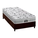 Cama Box Solteiro Colchao Espuma D45 Probel Ep Anatomico Guarda Costas Proextreme Plus Base Crc Suede Brown 88x188