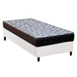 Cama Box Solteiro Colchao Ortopedico Ortobom D33 Ep Fort Tech Iso 100 Base Crc Courano White 78x188