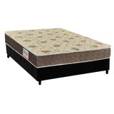 Cama Box Casal Colchao Espuma Orthoflex D33 Ep Matera Base Crc Suede Black 138x188