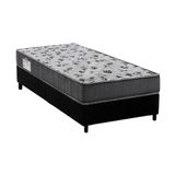 Cama Box Solteiro Colchao Ortopedico Ortobom D33 Ep Anatomico Fort Tech Iso 100 Base Crc Suede Black 78x188