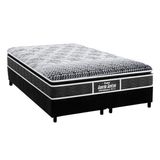 Cama Box King Colchao Ortopedico Probel D28 Ep Guarda Costas Promiddle Plus Base Crc Suede Black 193x203