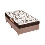 Cama Box Solteiro Colchao Espuma Polar D28 Ep Anatomico Orthoface Base Crc Rustico Clean 88x188