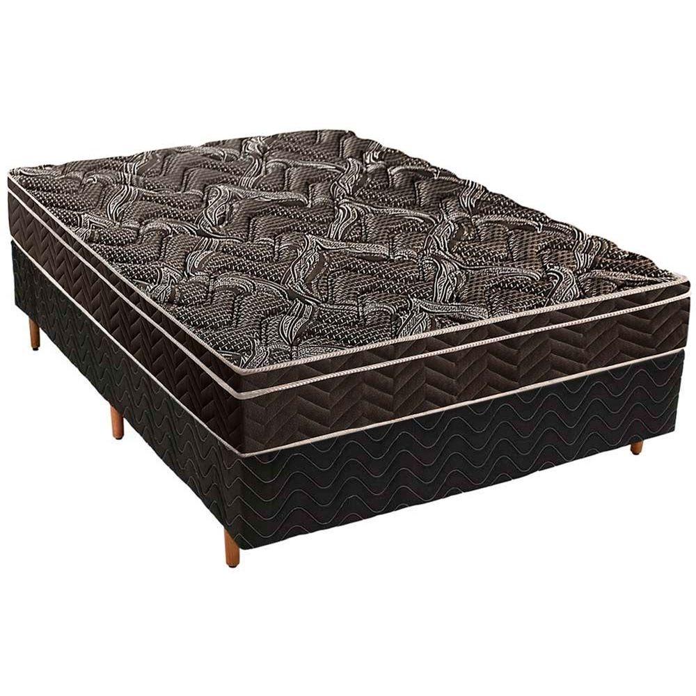 Cama Box Casal Colchao Ortopedico Paropas D28 Ep Pasquale Base Crc Fantasy Black 138x188