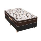 Cama Box Solteiro Colchao Espuma Polar D28 Ep Anatomico Orthopremium Base Crc Rustico Black 88x188