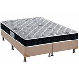 Cama Box King Colchao Espuma D45 Probel Advanced Tech2000 Base Crc Suede Clean 193x203