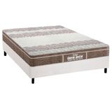 Cama Box Casal Colchao Espuma Probel D33 Ep Guarda Costas Prointense Plus Base Crc Suede White 138x188