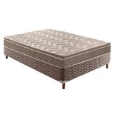 Cama Box Casal Colchao Ortopedico Paropas D33 Ep Confort Ultra Firme Base Crc Rustico Brown 138x188