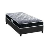 Cama Box Solteiro Colchao Espuma Probel D33 Ep Anatomico Advanced Tech1500 Base Crc Suede Gray 88x188