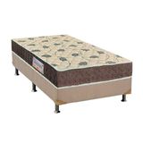 Cama Box Solteiro Colchao Espuma Orthoflex D33 Ep Anatomico Matera Base Crc Suede Clean 88x188