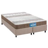 Cama Box Queen Colchao Espuma D33 Probel Ep Guarda Costas Prointense Double Face Base Crc Suede Clean 158x198