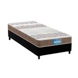 Cama Box Solteiro Colchao Espuma D33 Probel Ep Anatomico Guarda Costas Prointense Double Face Base Crc Suede Black 88x188