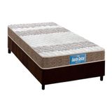 Cama Box Solteiro Colchao Espuma Probel D33 Ep Anatomico Guarda Costas Prointense Double Face Base Crc Suede Brown 88x188