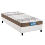 Cama Box Solteiro Colchao Espuma Probel D33 Ep Anatomico Guarda Costas Prointense Double Face Base Crc Courano White 88x188