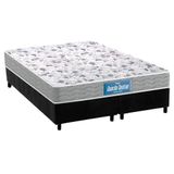 Cama Box Queen Colchao Espuma D45 Probel Ep Guarda Costas Proextreme Double Face Base Crc Suede Black 158x198