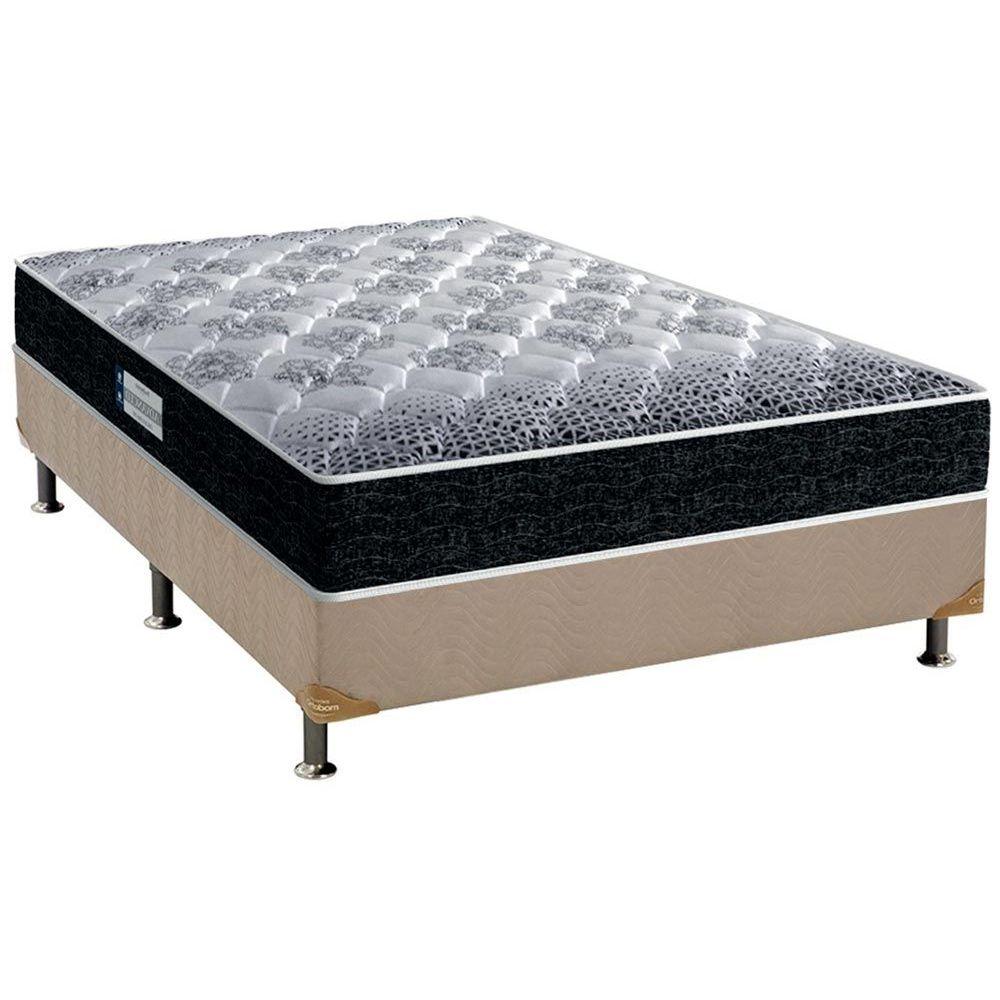 Cama Box Casal Colchao Ortopedico Probel D33 Ep Advanced Tech1500 Base Crc Suede Clean 138x188